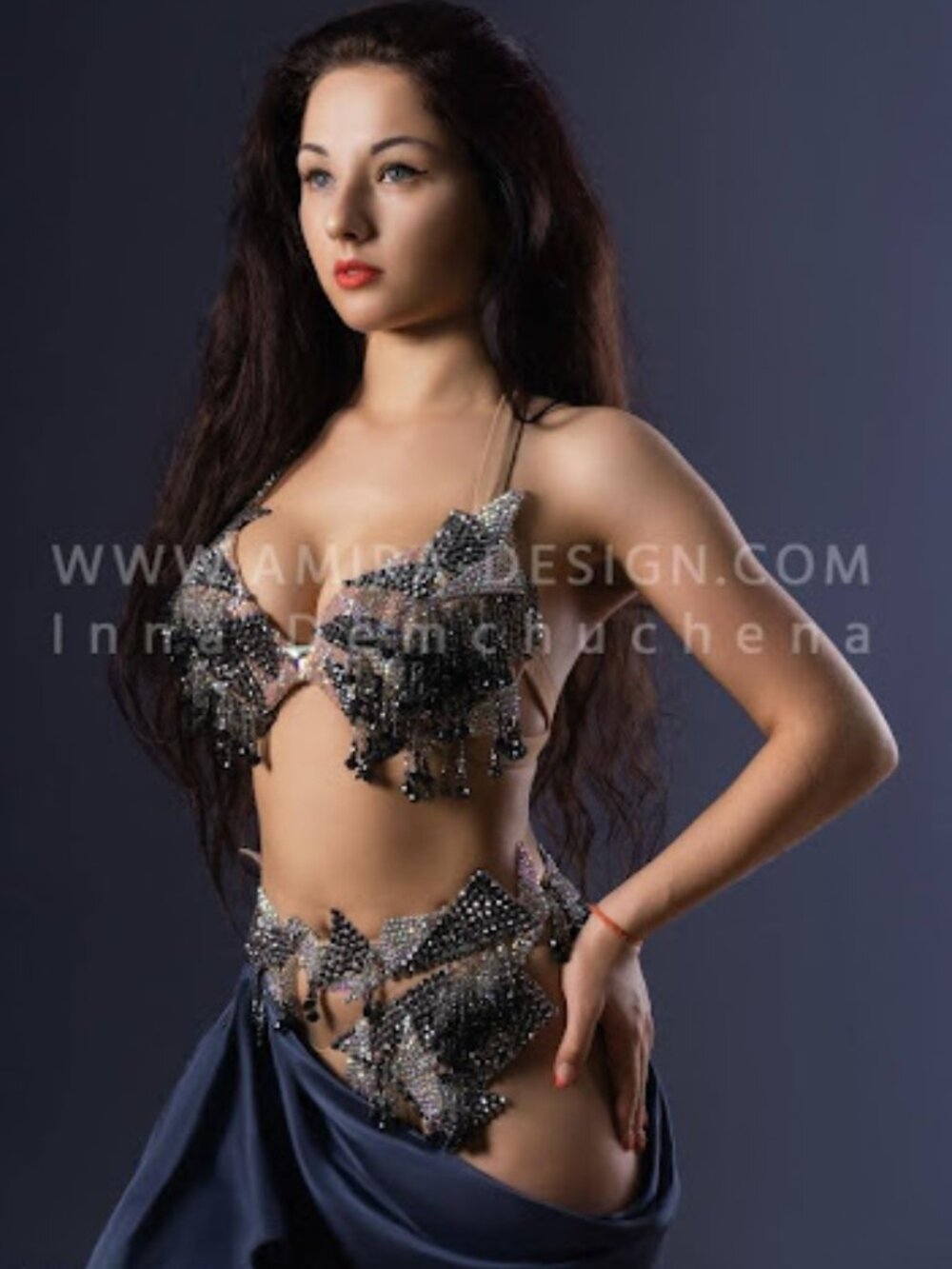 Blue Belly Dance Costume